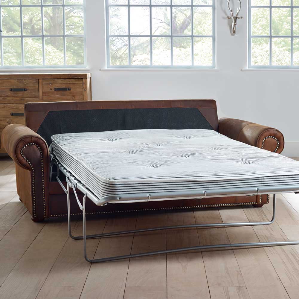 Carmen Traditional Studded 3 Seater Sofa Bed - Image 2