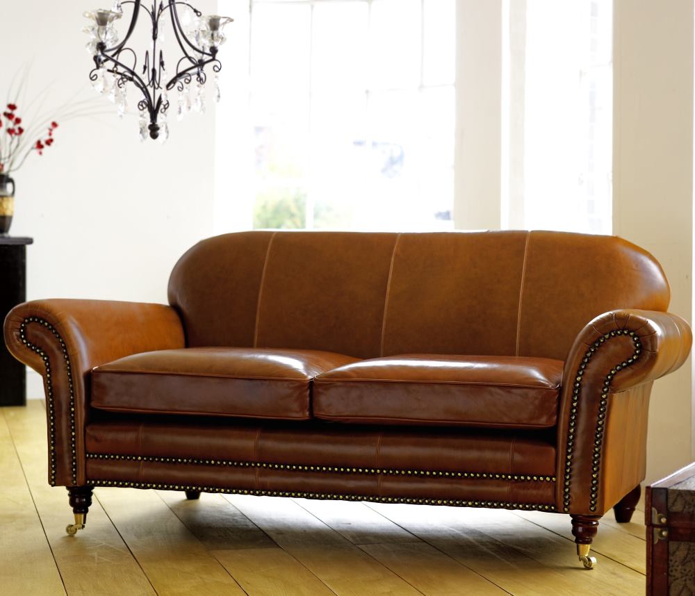 St Charles Leather Sofa