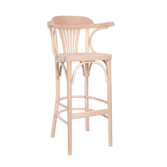 Swanson Oak Wood Bar Stool