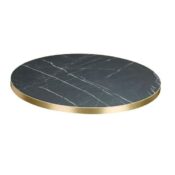 Laminated Table Top - Black/Gold