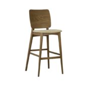 Zara Veneer Back Bar Stool
