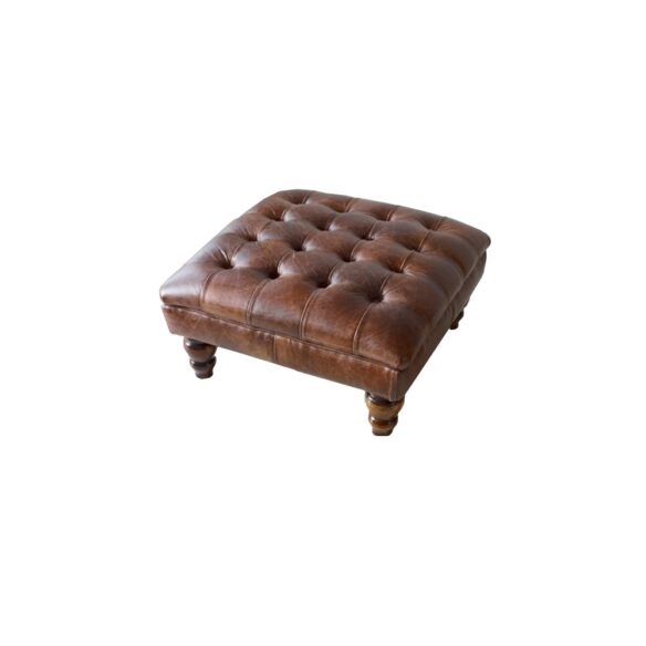 Balston Deep Buttoned Stool Balston