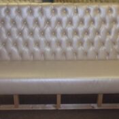 Buttoned Back Banquette Seating Clearance