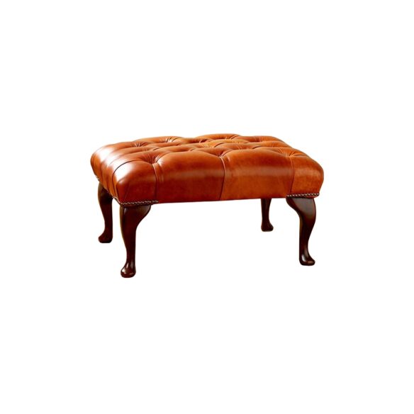 Queen Anne Queen Anne deep buttoned stool