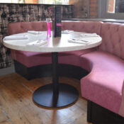 Radius Booth Fixed Seating