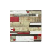 recycled red square outdoor table top